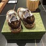 Gucci x Adidas GG Canvas Sneaker For Kids # 266069, cheap Gucci Shoes For Kids
