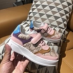 Gucci Canvas Leather Sneaker For Kids # 266075, cheap Gucci Shoes For Kids