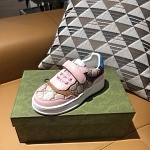 Gucci Canvas Leather Sneaker For Kids # 266075, cheap Gucci Shoes For Kids