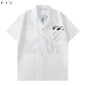 $33.00,Off White Short Sleeve Shirts Unisex # 266748