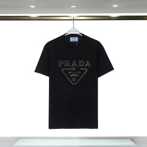$26.00,Prada Short Sleeve T Shirts Unisex # 267378