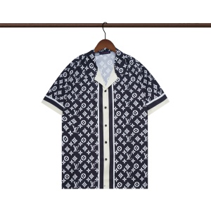 Louis Vuitton Short Sleeve Shirts Men # 267650