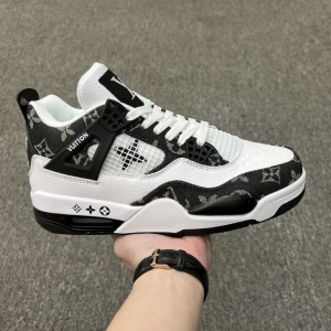 $67.00,Louis Vuitton x Air Jordan 4 Retro Sneakers Unisex # 268699