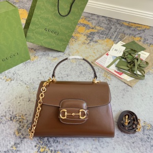 $225.00,Gucci Horsebit 1955 leather tote bag # 268724