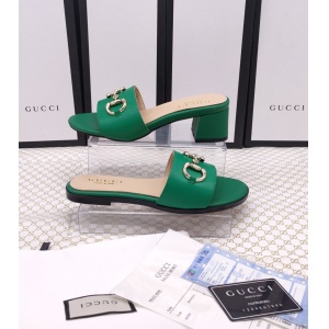 $58.00,Gucci Leather Horsebit Slides For Women # 268984