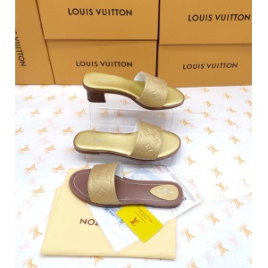$58.00,Louis Vuitton Monogram Embossed Slides For Women # 268996