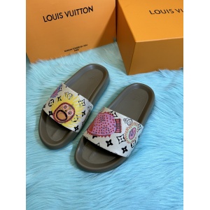 $55.00,Louis Vuitton Monogram Rubber Slides For Women # 269085