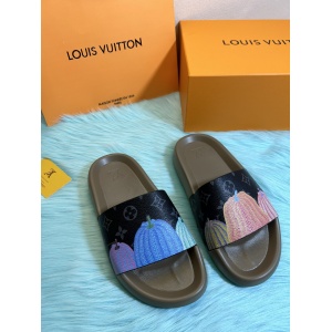 $55.00,Louis Vuitton Monogram Rubber Slides For Women # 269086