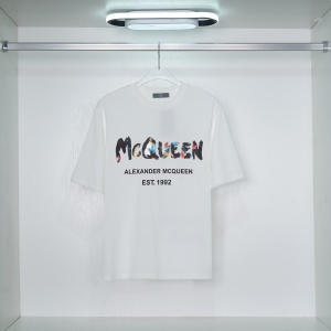 $25.00,McQueen Short Sleeve T Shirts Unisex # 269123