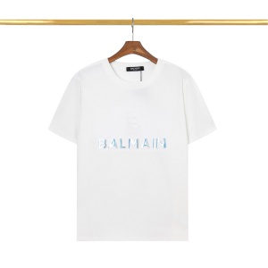 $26.00,Balmain Short Sleeve T Shirts Unisex # 269147