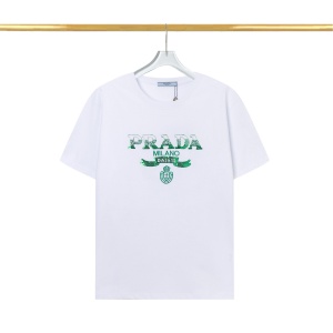 $35.00,Prada Short Sleeve T Shirts Unisex # 269447