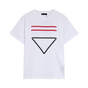 $33.00,Prada Short Sleeve T Shirts Unisex # 269448