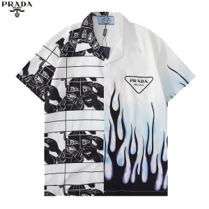 $33.00,Prada Short Sleeve Shirts For Men # 269472
