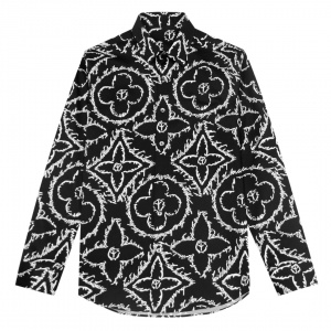 $55.00,Louis Vuitton Monogram Print Long Sleeve Shirts For Men # 269701