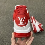 Louis Vuitton x Air Jordan 4 Retro Sneakers Unisex # 268697, cheap Jordan11
