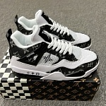 Louis Vuitton x Air Jordan 4 Retro Sneakers Unisex # 268699, cheap Jordan11