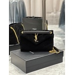 YSL Saint Laurent Loulou small quilted suede shoulder bag # 268803