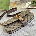 Gucci Blondie Leather Trimmed Monogrammed Coated Canvas Belt Bag  # 268953, cheap Gucci Satchels
