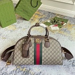Gucci Ophidia leather trimmed printed coated canvas tote # 268954