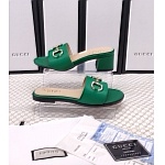 Gucci Leather Horsebit Slides For Women # 268984