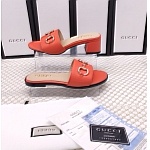 Gucci GG Leather Horsebit Slides For Women # 268985