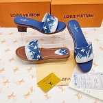 Louis Vuitton Monogram Print Slides For Women # 269005, cheap LV Slipper For Women