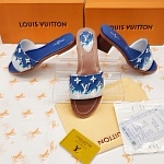 Louis Vuitton Monogram Print Slides For Women # 269005, cheap LV Slipper For Women