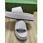 Gucci Logo Jaquared Canvas Slides Unisex # 269075, cheap For Women