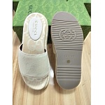 Gucci Logo Jaquared Canvas Slides Unisex # 269077, cheap For Women