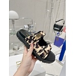 Dior Dioract Slide Beige Multicolor Mizza Printed Technical Fabric Leopard Mule Unisex # 269102, cheap Dior Sandals