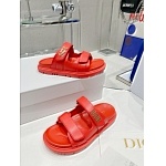 DIOR Dioract Slide Red Lambskin Sandals # 269103, cheap Dior Sandals