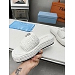 Prada Crochet flatform Slides For Women # 269118, cheap Prada Slippers