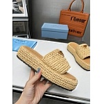 Prada Crochet flatform Slides For Women # 269119, cheap Prada Slippers