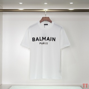 $26.00,Balmain Short Sleeve T Shirts Unisex # 270661