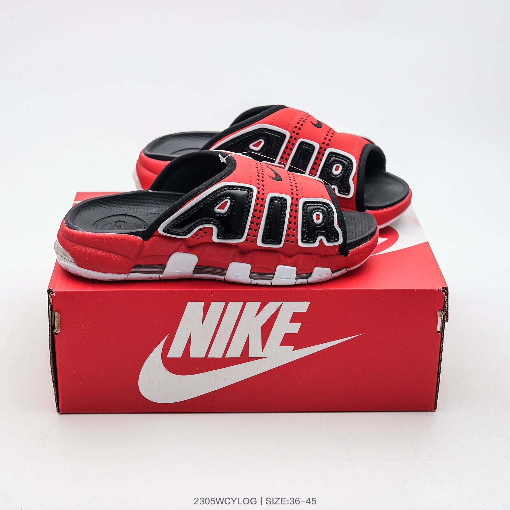 Nike Air More Uptempo Slides Unisex # 270041, cheap Nike Slippers, only $54!