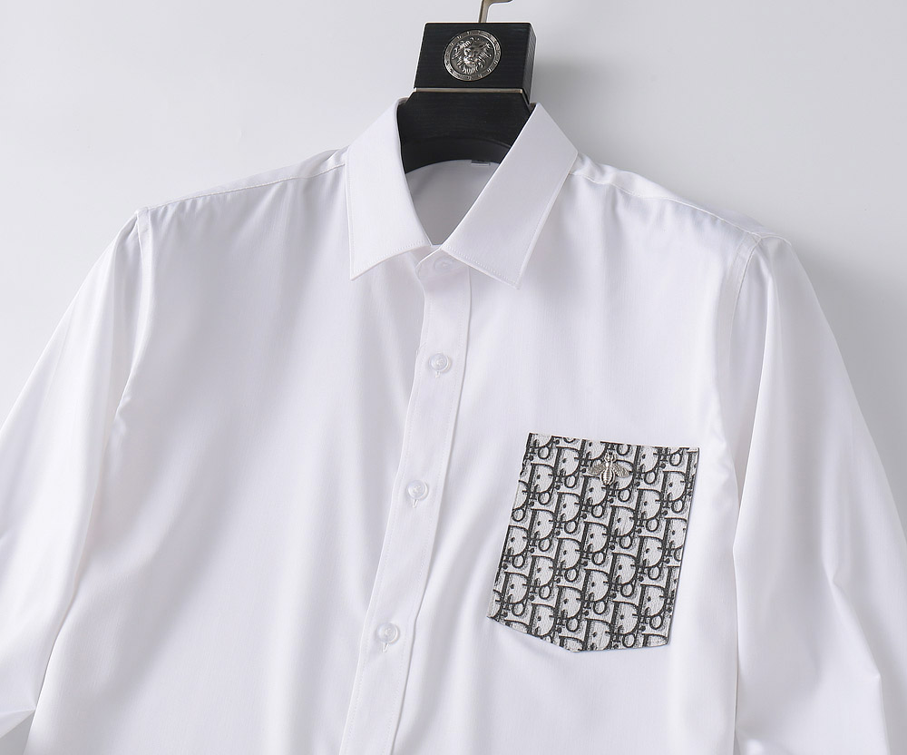 Dior Elastic and Anti Wrinkle Long Sleeve Shirts For Men # 270742, cheap Dior Shirts, only $35!