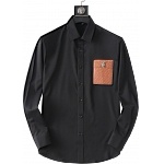 Burberry Elastic and Anti Wrinkle Long Sleeve Shirts For Men # 270744