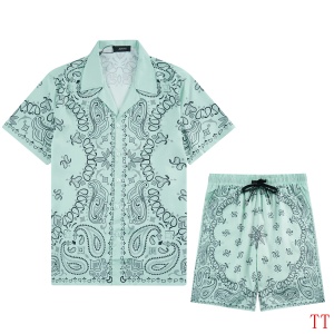 $62.00,Amiri Short Sleeve Button up Shirt and Shorts Set # 270967