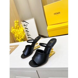 $79.00,Fendi Colibri Runway FF Slingback Sandals For Women # 271350