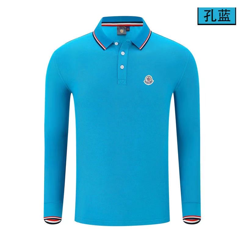 Moncler Long Sleeve Polo Shirts For Men Unisex # 271163, cheap Moncler For Men, only $34!