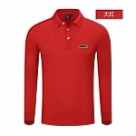 Lacoste Long Sleeve Polo Shirts For Men # 271146, cheap Long Sleeves