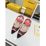 Fendi Colibri Runway Mesh FF Slingback Sandals For Women # 271332, cheap Fendi Sandals