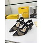 Fendi Colibri Runway Mesh FF Slingback Sandals For Women # 271334