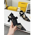 Fendi Colibri Runway Mesh FF Slingback Sandals For Women # 271334, cheap Fendi Sandals