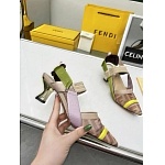 Fendi Colibri Runway Mesh FF Slingback Sandals For Women # 271335, cheap Fendi Sandals