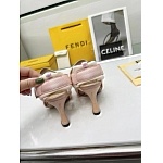 Fendi Colibri Runway Mesh FF Slingback Sandals For Women # 271337, cheap Fendi Sandals