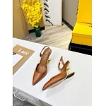 Fendi Colibri Runway  FF Slingback Sandals For Women # 271341, cheap Fendi Sandals