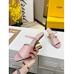 Fendi Colibri Runway FF Slingback Sandals For Women # 271349, cheap Fendi Sandals