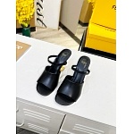 Fendi Colibri Runway FF Slingback Sandals For Women # 271350, cheap Fendi Sandals