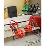 YSL Saint Laurent Tribute Patent Platform Sandals For Women # 271376